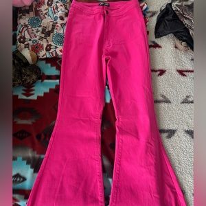 Hot pink bell bottoms never worn